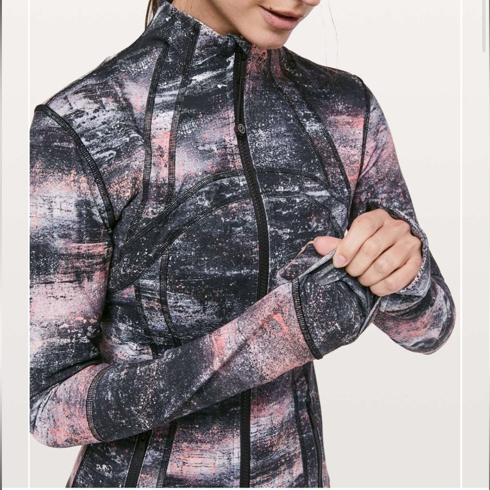 Lululemon Define Jacket Azurite Poppy Coral Multi size 6 - Picture 7 of 7